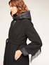 Cappotto lungo con frange e piumino interno image number 3