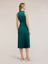 Robe &eacute;vas&eacute;e pliss&eacute;e en satin image number 1