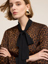 Animal print satin shirt image number 2