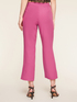 Elegant flared trousers with bottom slit image number 1