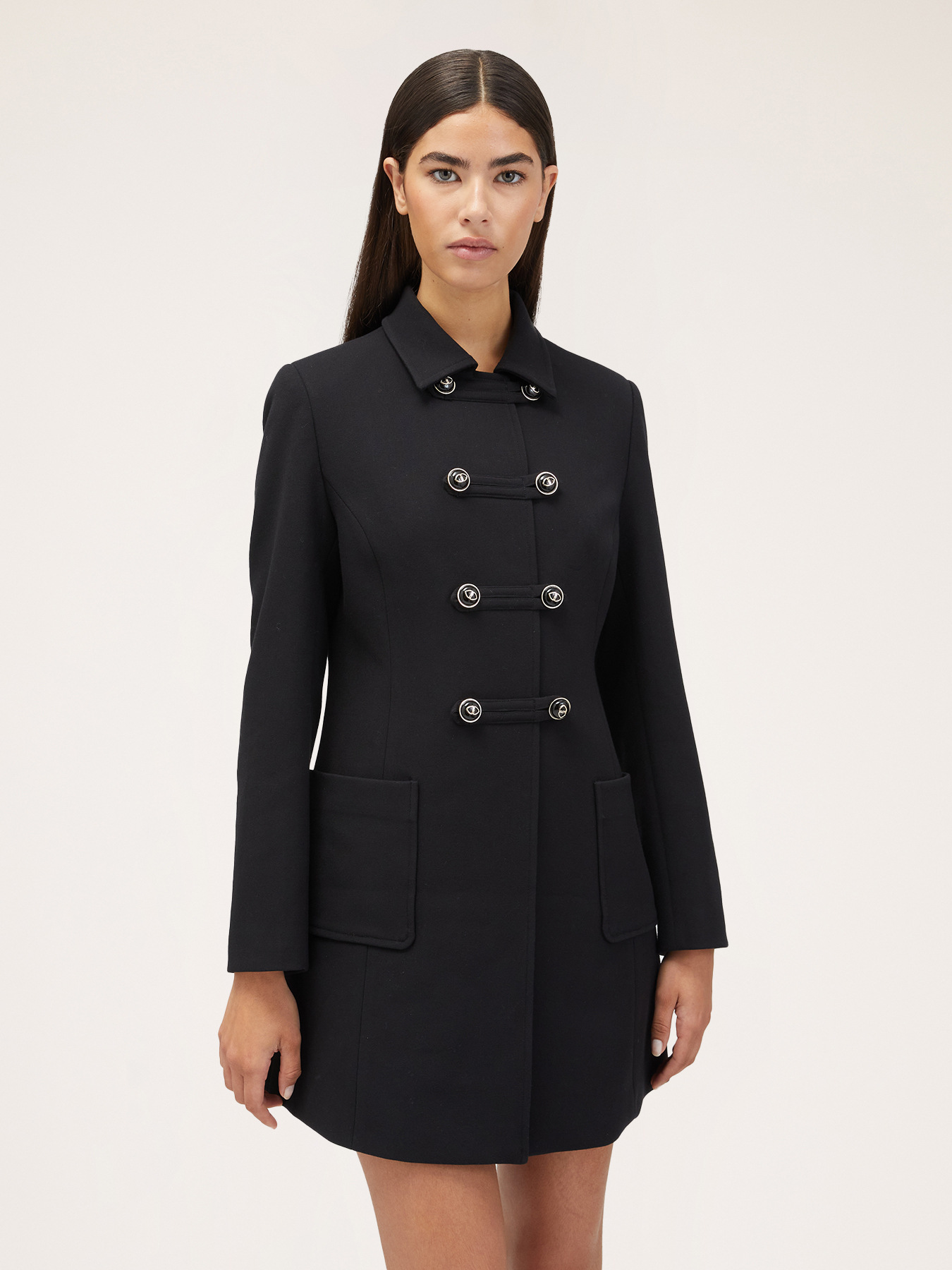 Coat with toggle fasteners image number 0