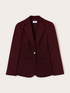 Single-breasted cotton viscose blazer image number 4