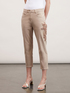 Cotton trousers with side embroidery image number 2