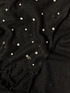 Fular din tricot lurex cu broderie și inserții decorative image number 1