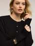 Horizontal ribbed knit cardigan image number 2