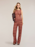 Knit top with chevron print image number 2