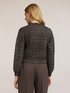 Lurex knit cardigan with jewel embellishments image number 1