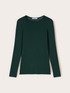Mixed modal ribbed T-shirt image number 4