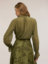 Blouse en georgette avec manches brod&eacute;es image number 1