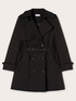 Double-breasted medium length trench coat image number 4