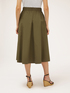 Pleated midi skirt with embroidery image number 1