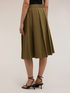 Cotton blend pleated skirt image number 1