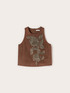Top with jewel embroidery image number 4