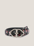 Double Love faux leather belt with heart pattern image number 0