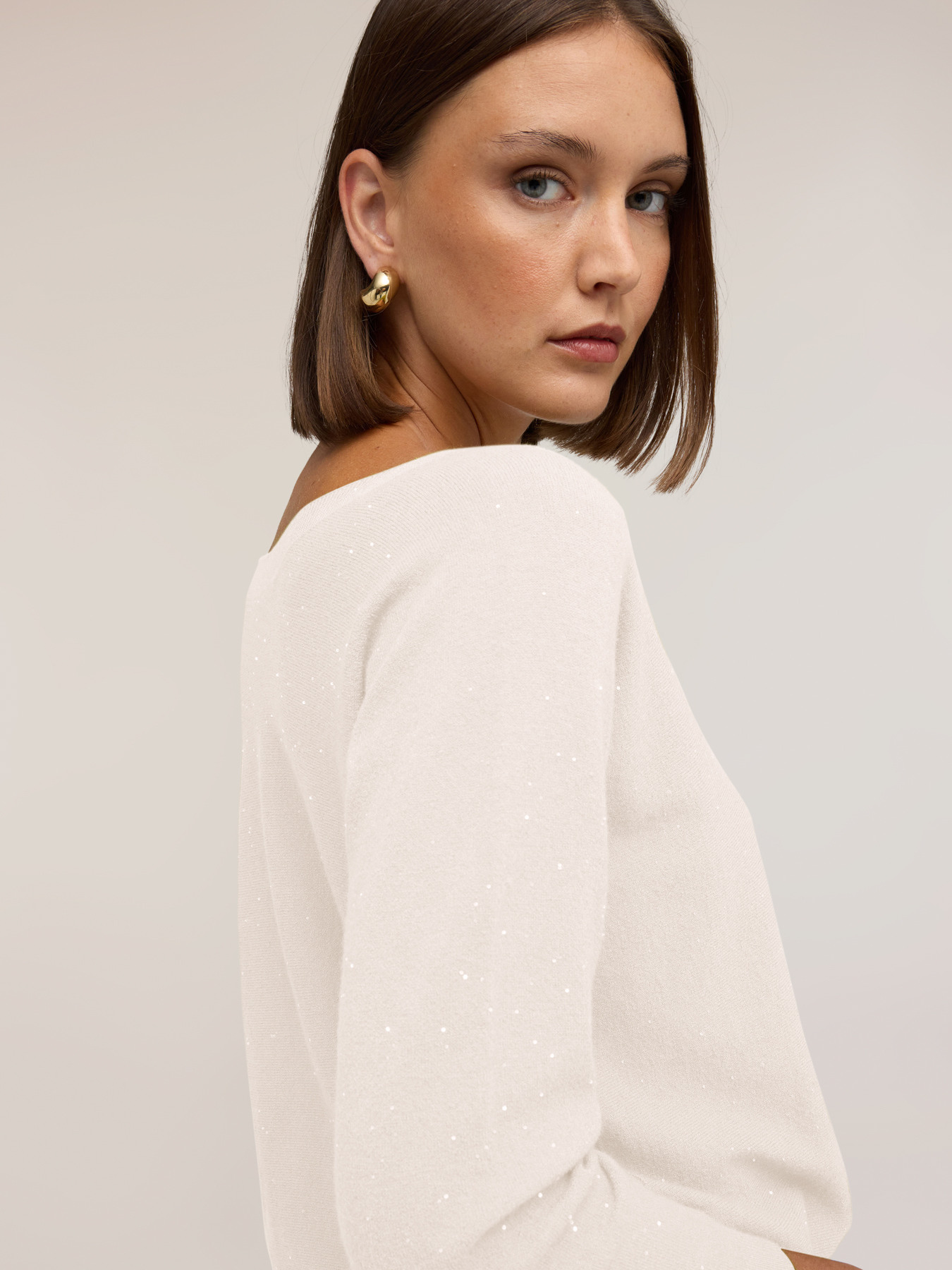 Kimono sweater with sequins image number 3