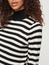 Striped turtleneck sweater image number 2