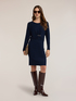 Figurbetontes Strickkleid mit Drapierung image number 2