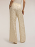 Palazzo pants in jacquard satin image number 1