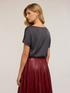 Blouse with petal sleeves image number 1