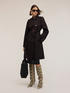 Double-breasted belted cotton blend trench coat image number 2