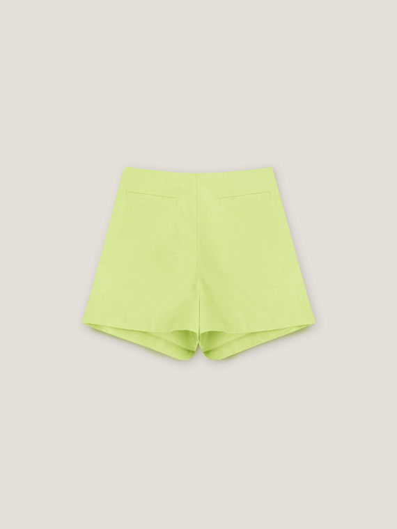 Shorts in cotone lino