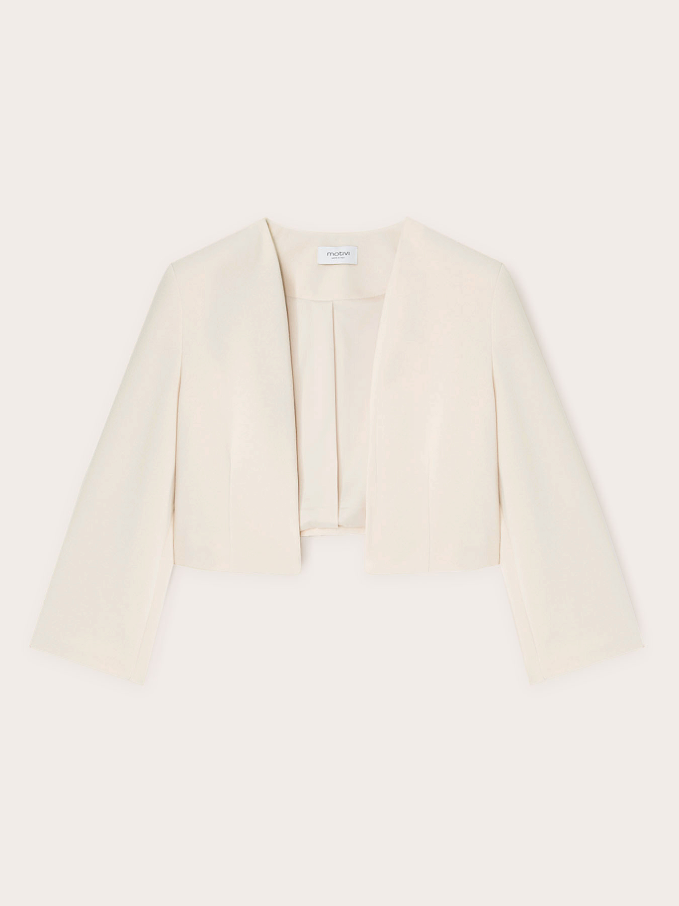 Bolero jacket in crepe fabric image number 4