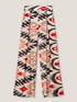 Palazzo trousers with ethnic pattern image number 4