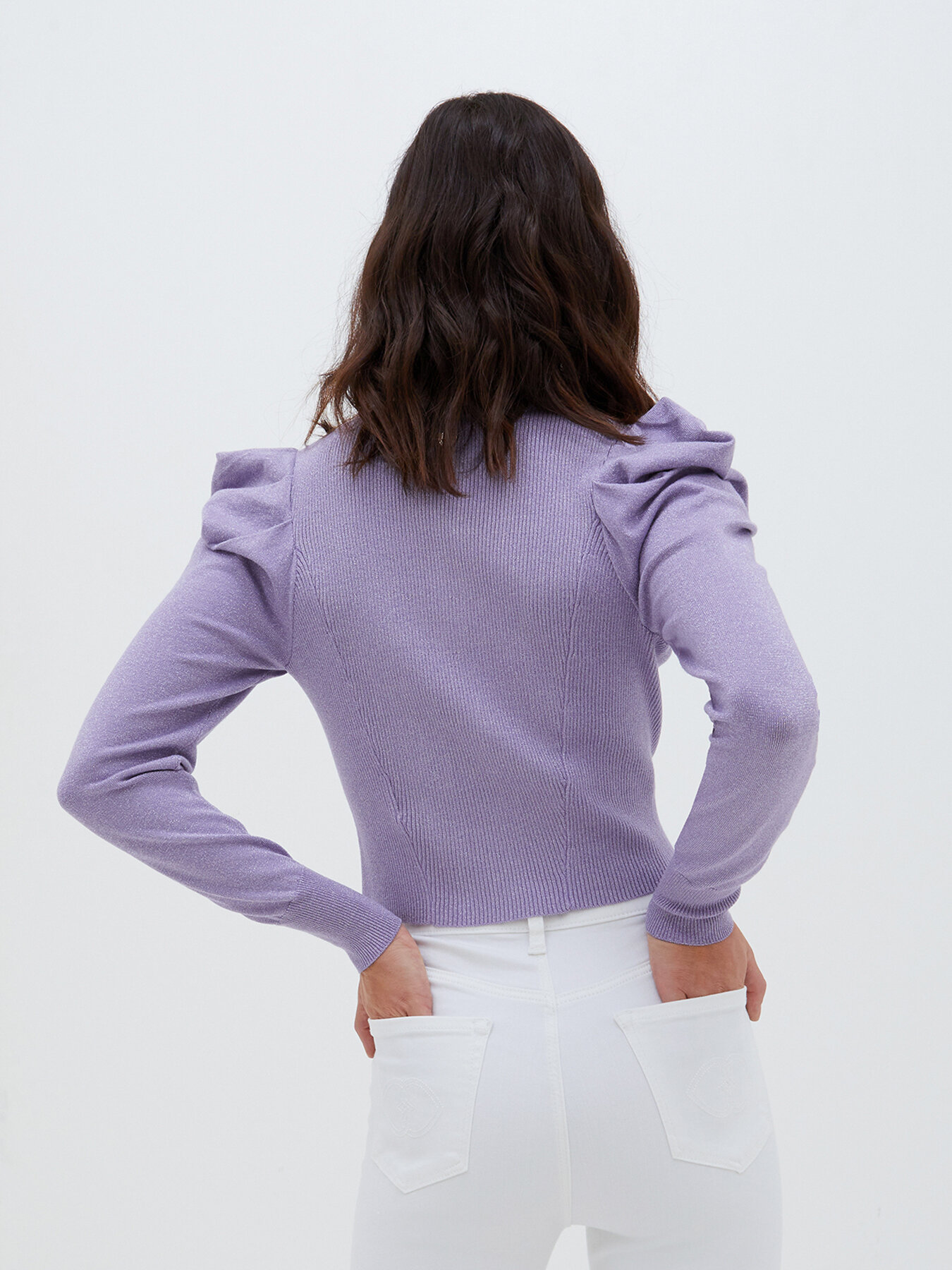 Cardigan mit Puff&auml;rmeln image number 1