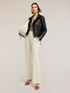 Biker jacket with gold zips image number 3