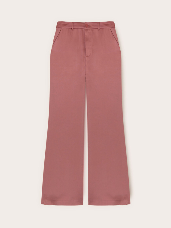 Satin palazzo pants