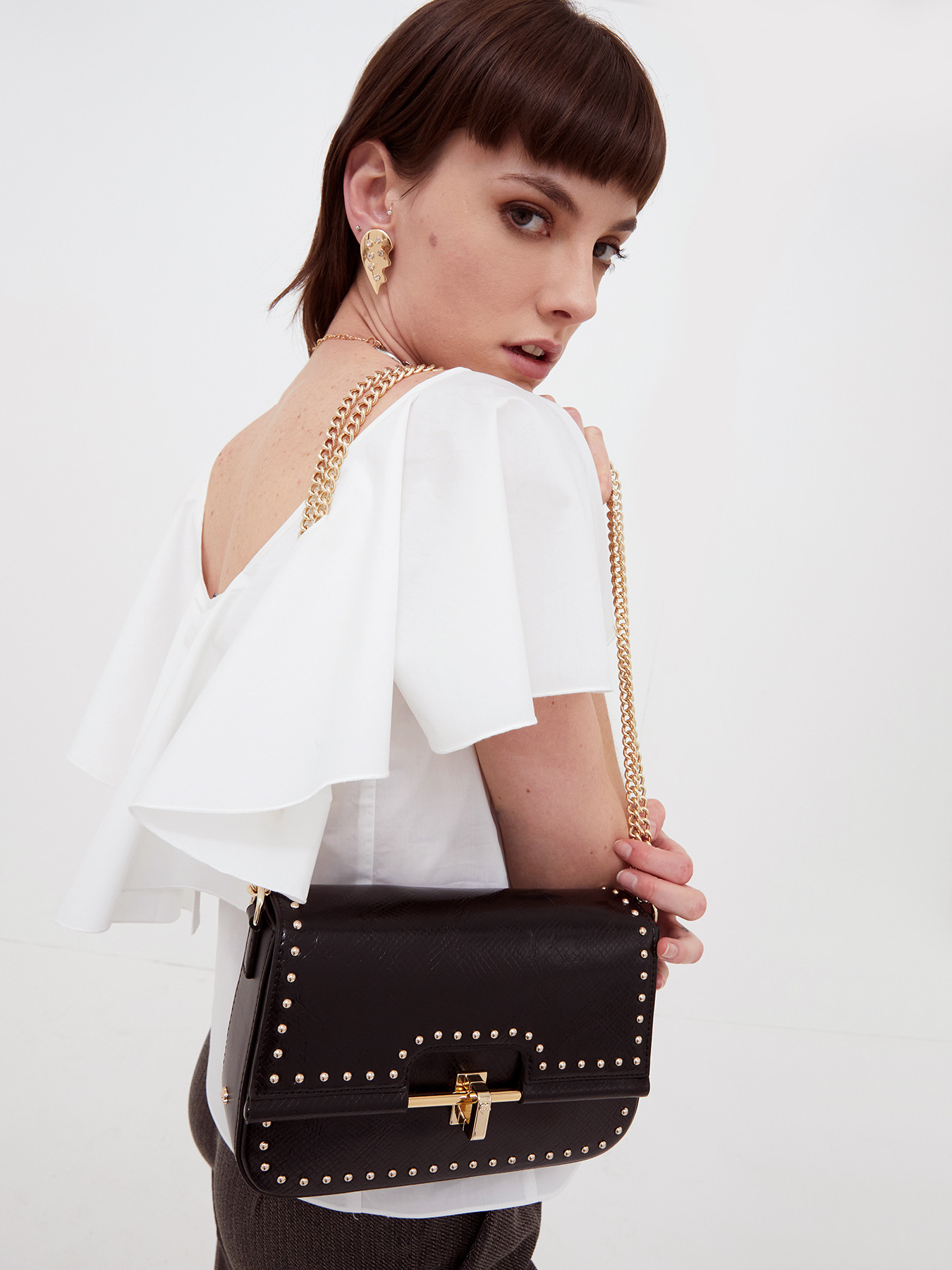 Borsa a tracolla trama pitone image number 3