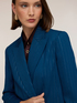 Zweireihiger Spencer-Blazer mit Lurex-Nadelstreifen image number 3