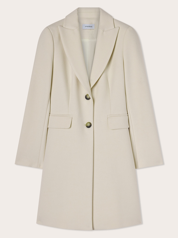 Long single-breasted coat