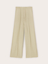 Palazzo pants in pinstripe Milano stitch with slit image number 4