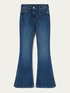 Flared jeans with slit hem image number 3