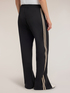 Palazzo pants with contrasting side bands image number 1