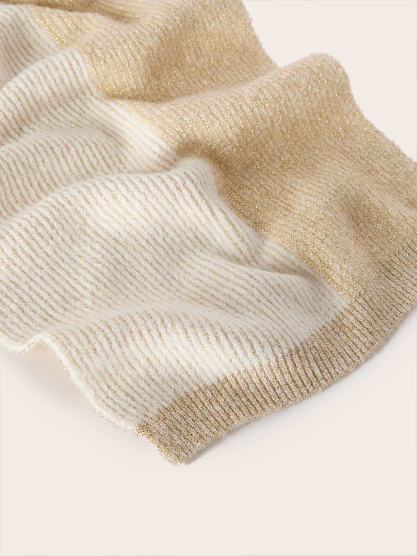 Mixed lurex knit scarf image number 2