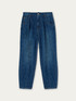 Jeans blue wash con pinces image number 3