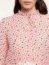 Blusa fluida a pois con rouches image number 0