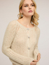 Cropped sequined knit cardigan image number 3