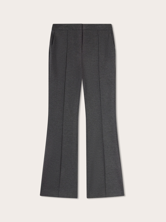 Flare pants in milano stitch