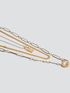 Collier à rangs multiples avec pendentif en forme de cadenas image number 1