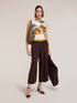 Poplin top with floral print image number 0