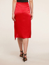 Elegant satin skirt with torchon image number 1