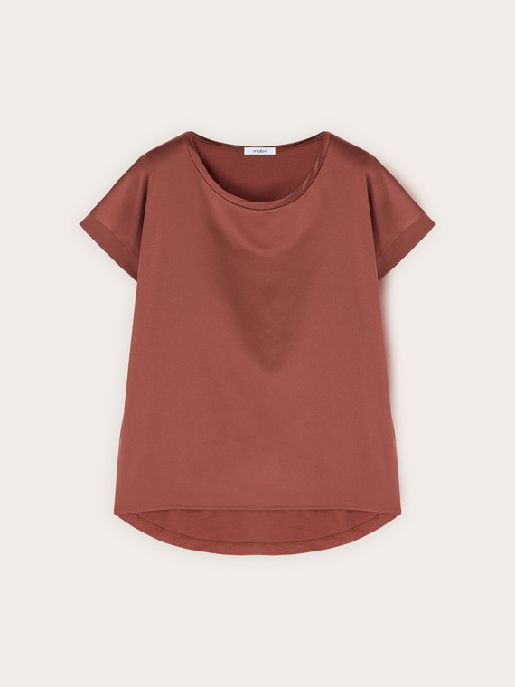 Two-material T-shirt