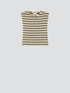 Striped T-shirt with shoulder straps image number 3