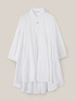 Vestido camisero amplio de popelina de algodón image number 3