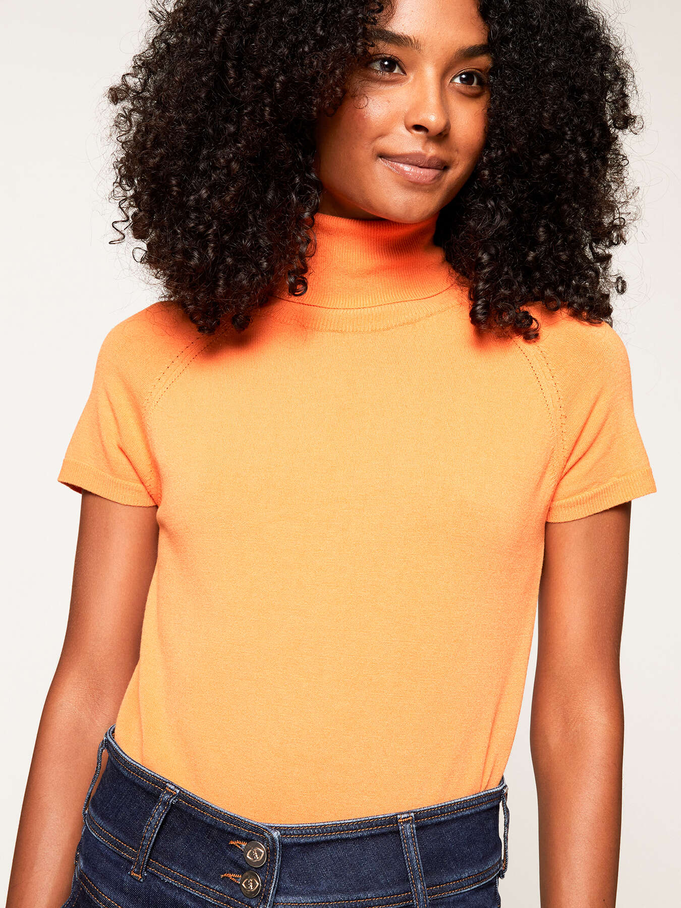 Turtleneck with short sleeves image number 2