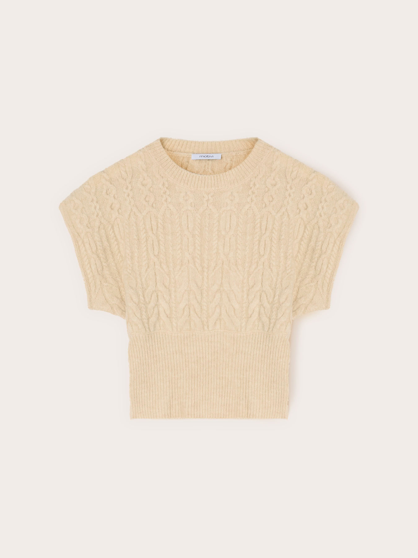 Maille manches kimono &agrave; tresses image number 4