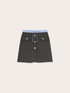 Check-pattern mini skirt with contrast trim image number 4